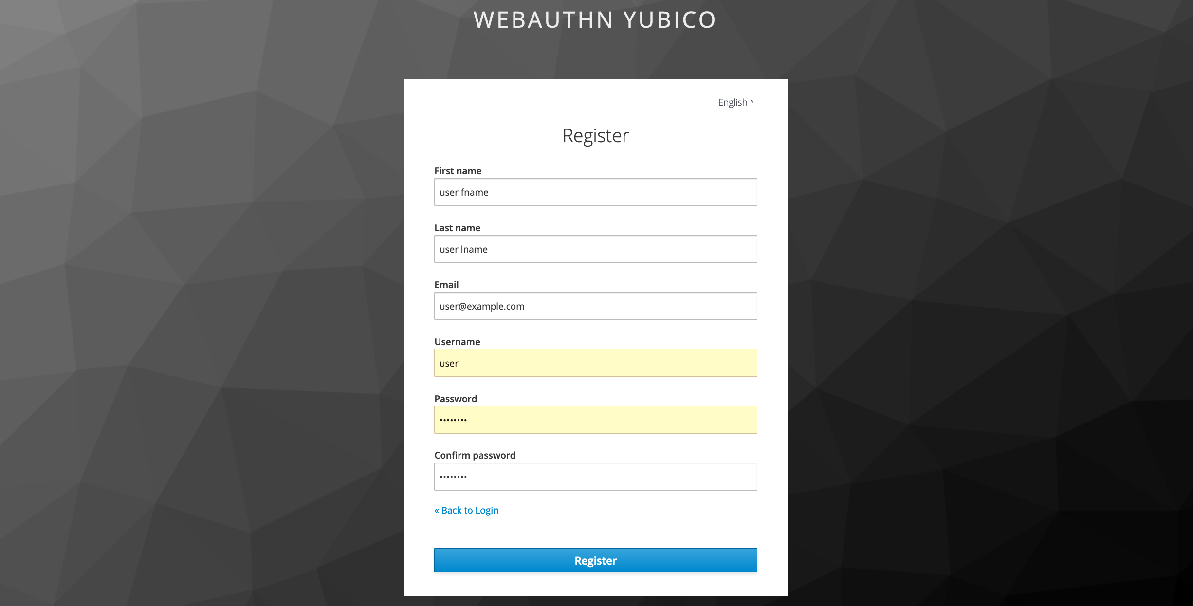 Register User