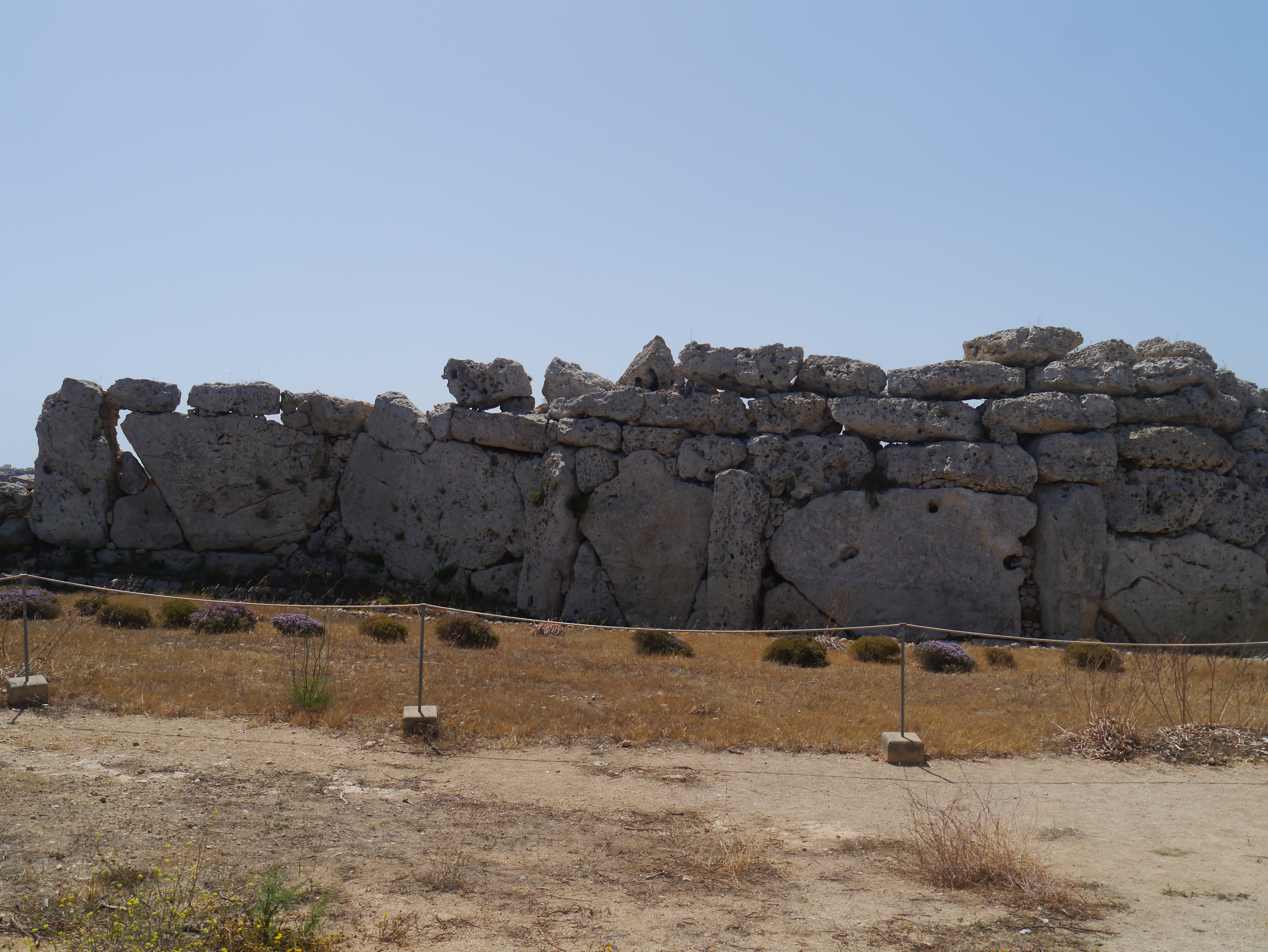 Détail architectural d&rsquo;un temple mégalithique