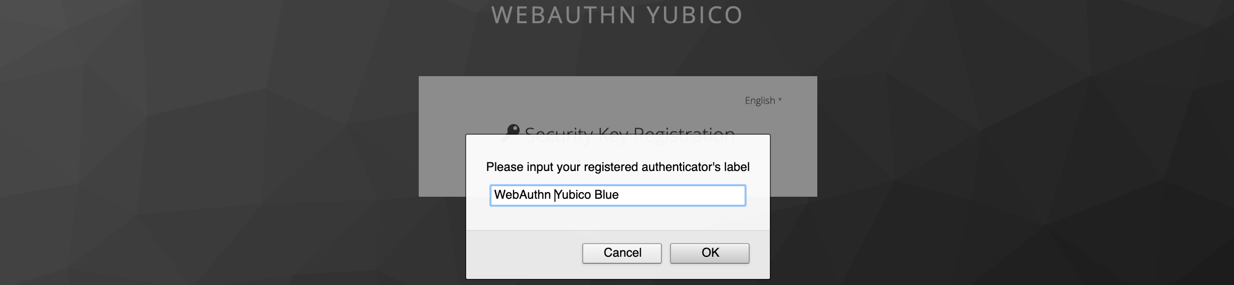 Register Key Label